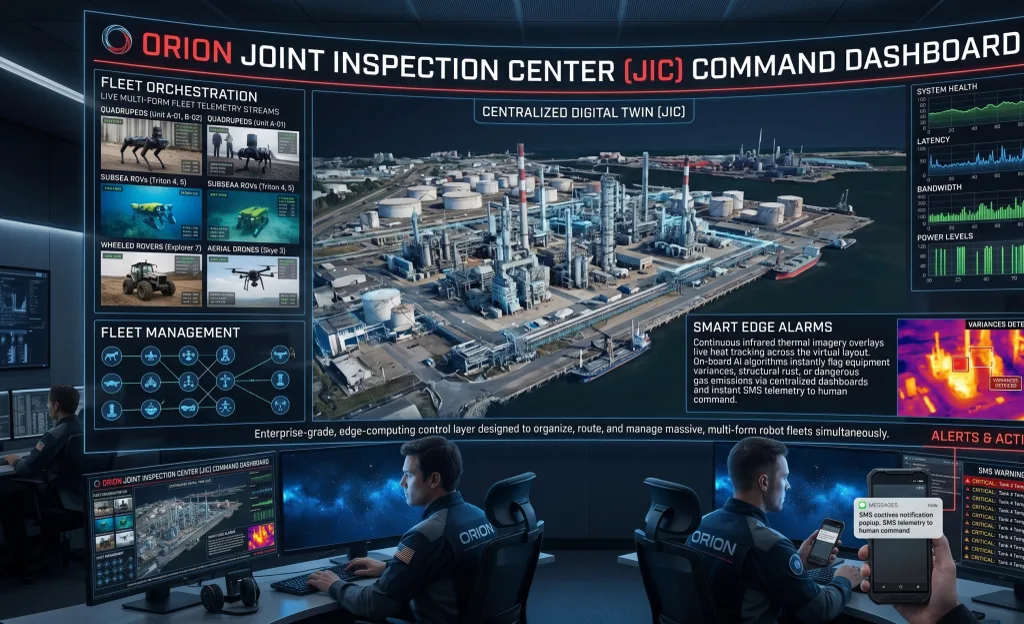 Joint Inspection Center supervisor dashboard behind Super Wi-Fi connectivity
