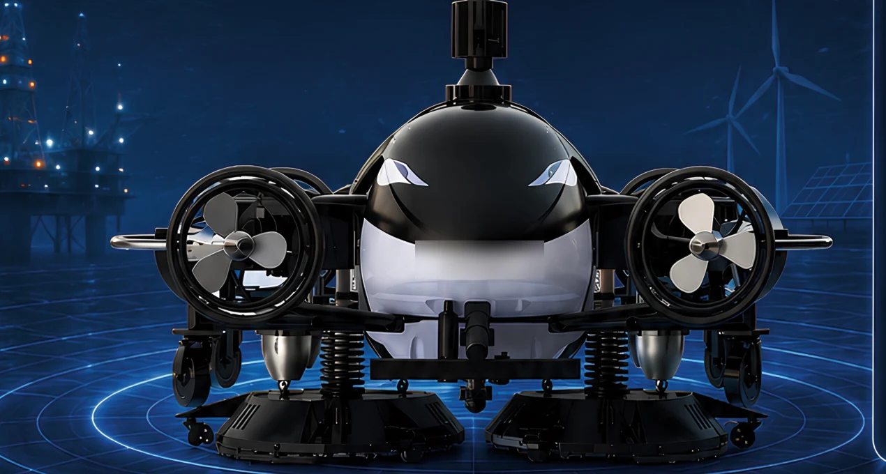 VTOL-capable subsea and surface hybrid marine robot